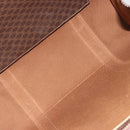 CELINE Macadam Tote Bag PVC Leather Brown Gold Tone Auth BA14854A-10