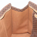 CELINE Macadam Tote Bag PVC Leather Brown Gold Tone Auth BA14854A-23