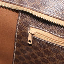 CELINE Macadam Tote Bag PVC Leather Brown Gold Tone Auth BA14854A-24