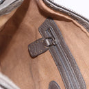 FENDI Celeria Shoulder Bag Leather Silver 8BT109 Auth BA14855-21