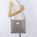 FENDI Celeria Shoulder Bag Leather Silver 8BT109 Auth BA14855-24
