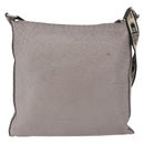 FENDI Celeria Shoulder Bag Leather Silver 8BT109 Auth BA14855-3