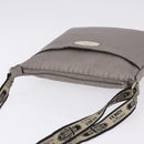 FENDI Celeria Shoulder Bag Leather Silver 8BT109 Auth BA14855-6
