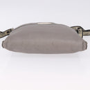 FENDI Celeria Shoulder Bag Leather Silver 8BT109 Auth BA14855-9