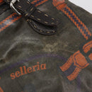 FENDI Celeria Hand Bag Canvas Brown Silver 8BN156 Auth BA14857-10