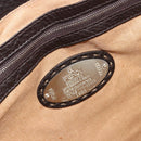 FENDI Celeria Hand Bag Canvas Brown Silver 8BN156 Auth BA14857-19