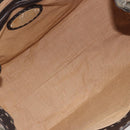 FENDI Celeria Hand Bag Canvas Brown Silver 8BN156 Auth BA14857-11