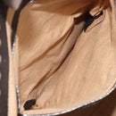 FENDI Celeria Hand Bag Canvas Brown Silver 8BN156 Auth BA14857-23