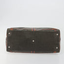 FENDI Celeria Hand Bag Canvas Brown Silver 8BN156 Auth BA14857-5