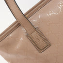 GUCCI GG Implementation Tote Bag PVC Leather Pink Gold Tone 211138 Auth BA14858-15