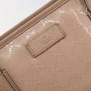 GUCCI GG Implementation Tote Bag PVC Leather Pink Gold Tone 211138 Auth BA14858-16