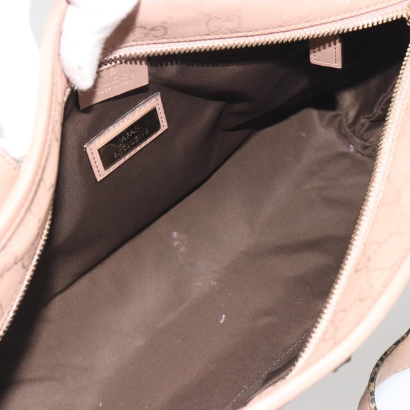 GUCCI GG Implementation Tote Bag PVC Leather Pink Gold Tone 211138 Auth BA14858