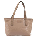 GUCCI GG Implementation Tote Bag PVC Leather Pink Gold Tone 211138 Auth BA14858-2