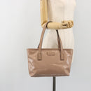 GUCCI GG Implementation Tote Bag PVC Leather Pink Gold Tone 211138 Auth BA14858-25