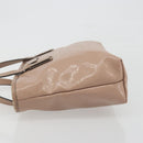 GUCCI GG Implementation Tote Bag PVC Leather Pink Gold Tone 211138 Auth BA14858-5