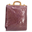 LOUIS VUITTON Monogram Vernis Stanton Hand Bag Viole M91079 LV Auth BA14859-1