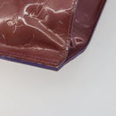 LOUIS VUITTON Monogram Vernis Stanton Hand Bag Viole M91079 LV Auth BA14859-17