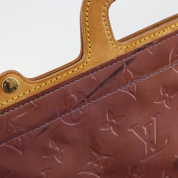 LOUIS VUITTON Monogram Vernis Stanton Hand Bag Viole M91079 LV Auth BA14859