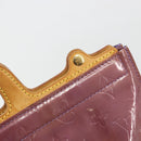 LOUIS VUITTON Monogram Vernis Stanton Hand Bag Viole M91079 LV Auth BA14859-20