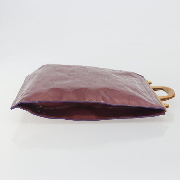 LOUIS VUITTON Monogram Vernis Stanton Hand Bag Viole M91079 LV Auth BA14859
