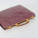 LOUIS VUITTON Monogram Vernis Stanton Hand Bag Viole M91079 LV Auth BA14859-6