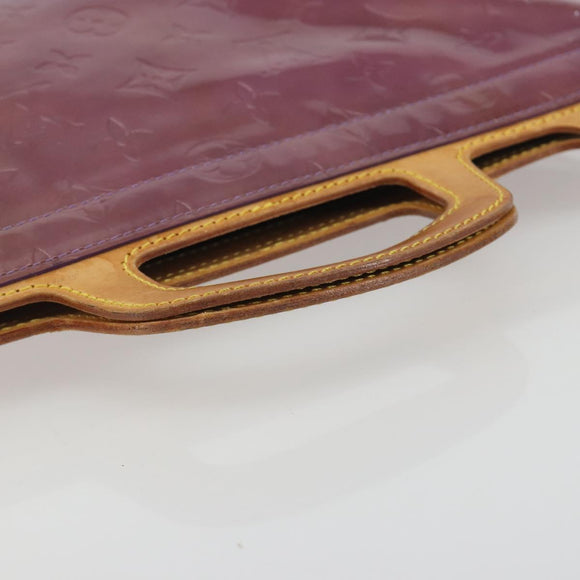 LOUIS VUITTON Monogram Vernis Stanton Hand Bag Viole M91079 LV Auth BA14859