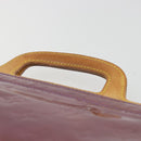 LOUIS VUITTON Monogram Vernis Stanton Hand Bag Viole M91079 LV Auth BA14859-14