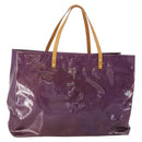 LOUIS VUITTON Monogram Vernis Reade GM Tote Bag Purple M91085 LV Auth BA14860-1