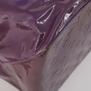 LOUIS VUITTON Monogram Vernis Reade GM Tote Bag Purple M91085 LV Auth BA14860-8