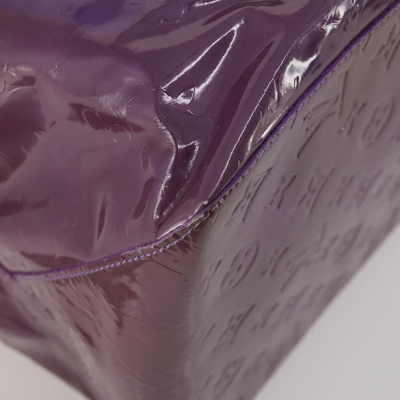 LOUIS VUITTON Monogram Vernis Reade GM Tote Bag Purple M91085 LV Auth BA14860