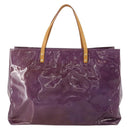 LOUIS VUITTON Monogram Vernis Reade GM Tote Bag Purple M91085 LV Auth BA14860-13