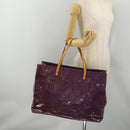 LOUIS VUITTON Monogram Vernis Reade GM Tote Bag Purple M91085 LV Auth BA14860-23
