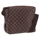 LOUIS VUITTON Damier Ebene Naviglio Shoulder Bag N45255 LV Auth BA14865-1