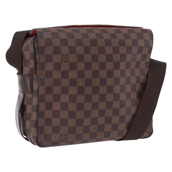 LOUIS VUITTON Damier Ebene Naviglio Shoulder Bag N45255 LV Auth BA14865