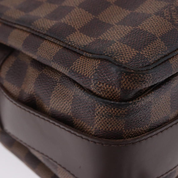 LOUIS VUITTON Damier Ebene Naviglio Shoulder Bag N45255 LV Auth BA14865