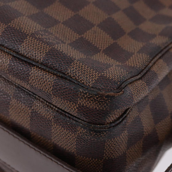 LOUIS VUITTON Damier Ebene Naviglio Shoulder Bag N45255 LV Auth BA14865