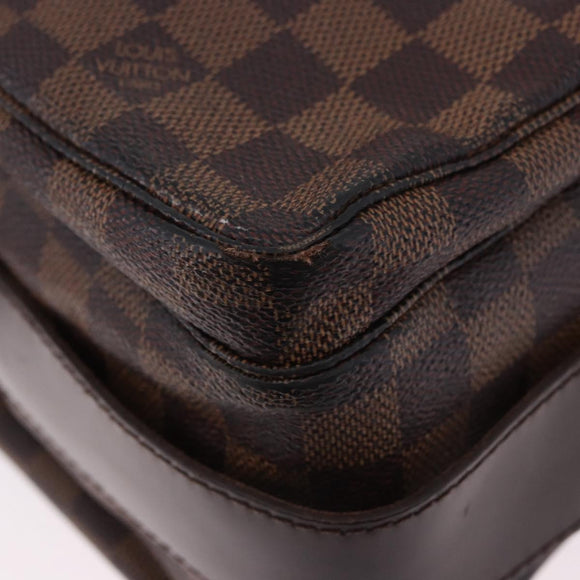 LOUIS VUITTON Damier Ebene Naviglio Shoulder Bag N45255 LV Auth BA14865