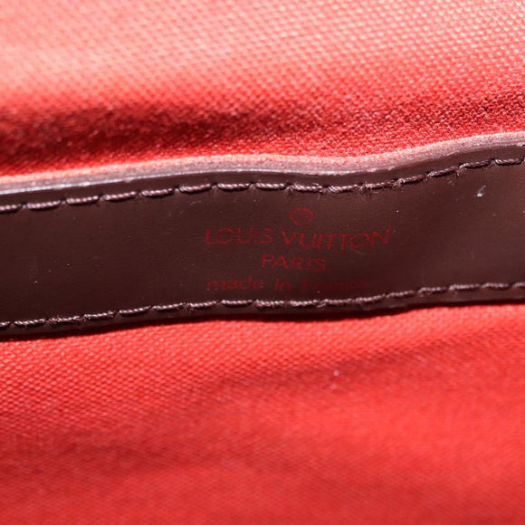 LOUIS VUITTON Damier Ebene Naviglio Shoulder Bag N45255 LV Auth BA14865