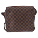 LOUIS VUITTON Damier Ebene Naviglio Shoulder Bag N45255 LV Auth BA14865-13