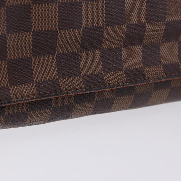 LOUIS VUITTON Damier Ebene Naviglio Shoulder Bag N45255 LV Auth BA14865