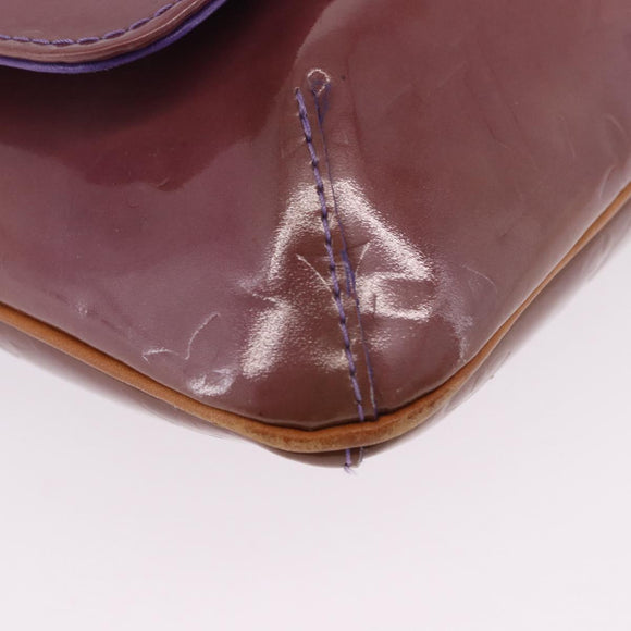 LOUIS VUITTON Monogram Vernis Thompson Street Bag Purple M91095 LV Auth BA14866