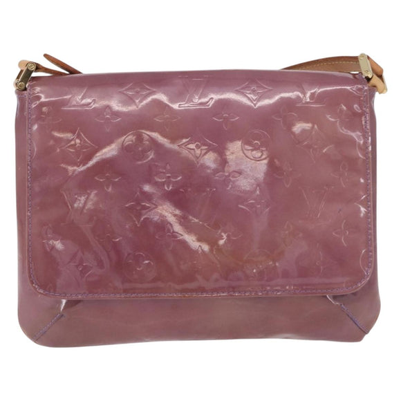 LOUIS VUITTON Monogram Vernis Thompson Street Bag Purple M91095 LV Auth BA14866