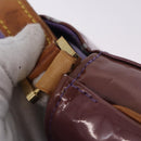LOUIS VUITTON Monogram Vernis Thompson Street Bag Purple M91095 LV Auth BA14866-9