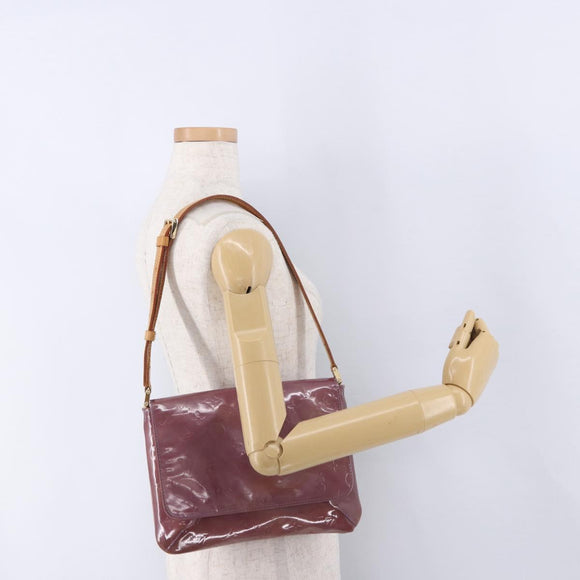 LOUIS VUITTON Monogram Vernis Thompson Street Bag Purple M91095 LV Auth BA14866