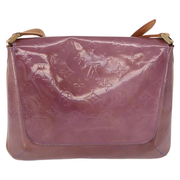LOUIS VUITTON Monogram Vernis Thompson Street Bag Purple M91095 LV Auth BA14866