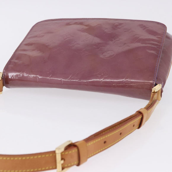 LOUIS VUITTON Monogram Vernis Thompson Street Bag Purple M91095 LV Auth BA14866