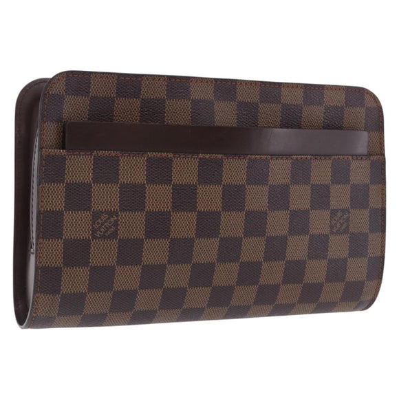 LOUIS VUITTON Damier Ebene Saint Louis Clutch Bag N51993 LV Auth BA14869