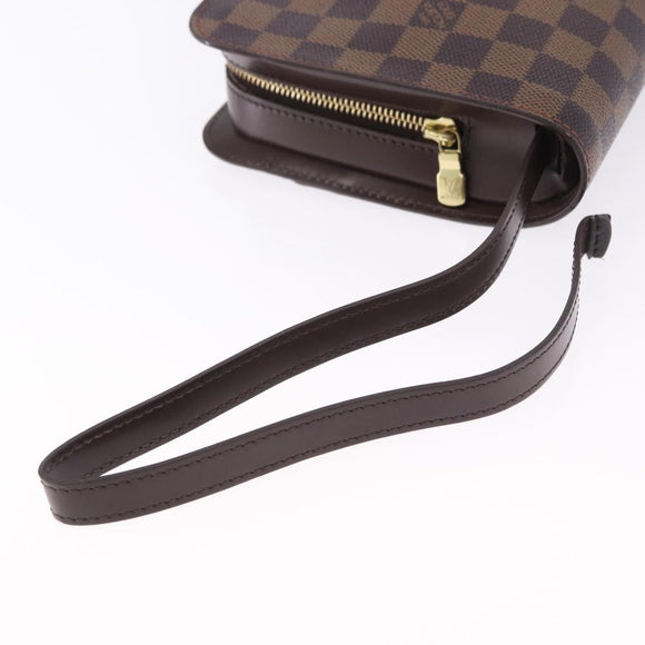LOUIS VUITTON Damier Ebene Saint Louis Clutch Bag N51993 LV Auth BA14869