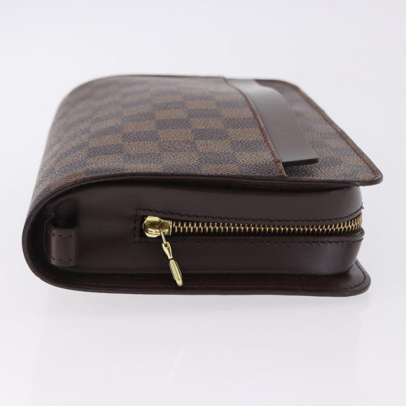 LOUIS VUITTON Damier Ebene Saint Louis Clutch Bag N51993 LV Auth BA14869