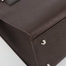 BURBERRY Hand Bag Leather Brown Silver Auth BA14870A-14
